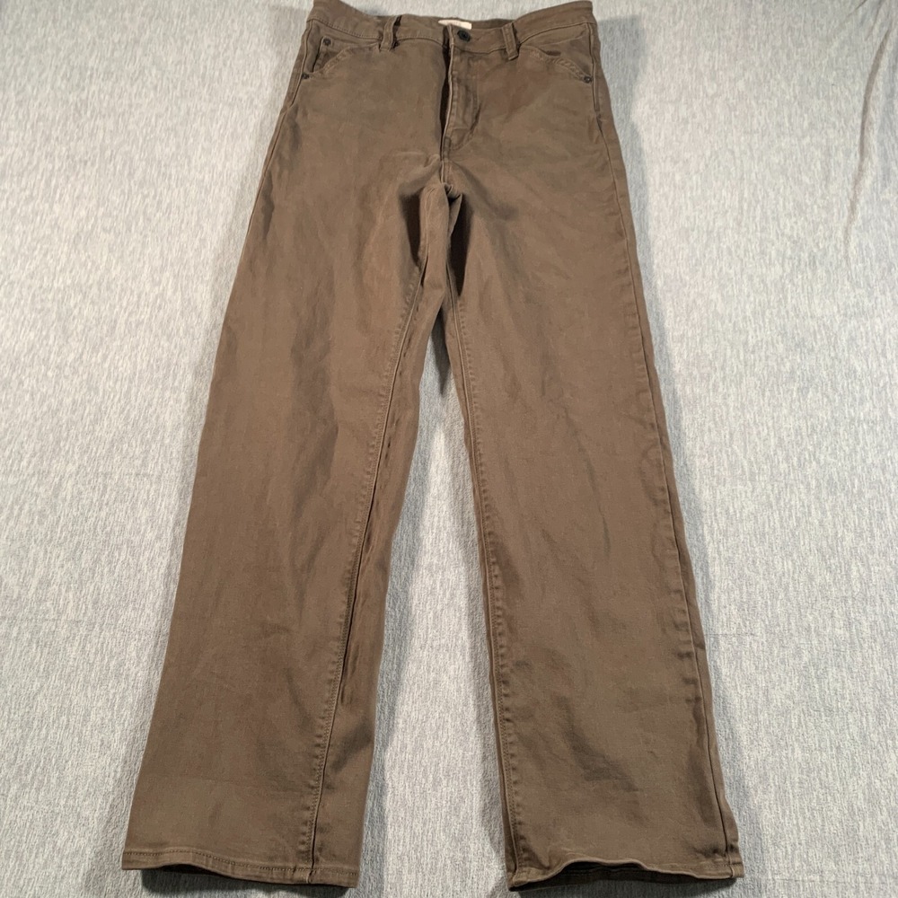 Roark Pants Men 29 Brown Cotton Blend‎ Stretch Casual Straight Fit Jeans